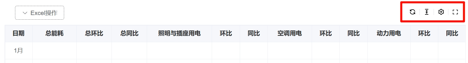 报表通用工具栏