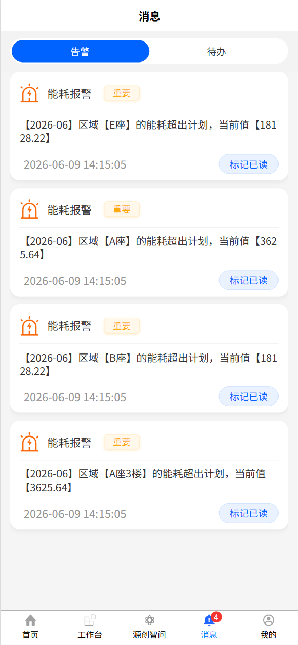 消息中心-列表